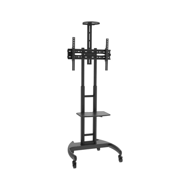 Wall-Support Filia Noir - Pied de sol sur roulettes